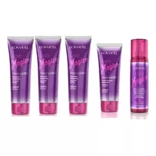 Kit Liso Magico 3 Shampoos 240ml Condicionador 200ml Fluido