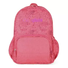 Mochila Porta Laptop 14 Para Niña Cloe Print Constelaciones Color Coral