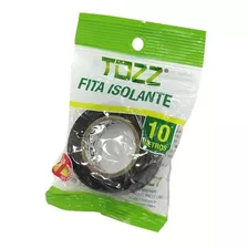 Fita Isolante 10 Metros X 19mm X 0,13mm Preta - Tozz