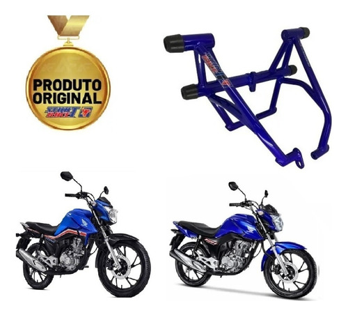 Protetor Stunt Race Titan 160 Fan 160 Street Cage Azul