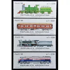 1988 Transportes Trenes Prenfil 88- Argentina (sellos) Mint