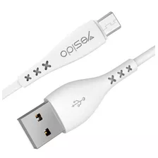 Cable Yesido Ca-26 Usb A Micro 2.4 A 1 Metro Color Blanco