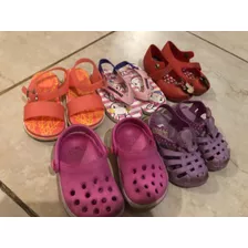 Lote Sandalias Y Crocs Nena Talle 20