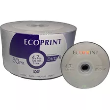 600 Mídia Dvd-r Virgem Ecoprint 16x 4.7 Gb Promoção 