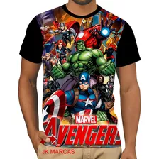 Camiseta Camisa Vingadores Desenho Infantil Herois Menino 20