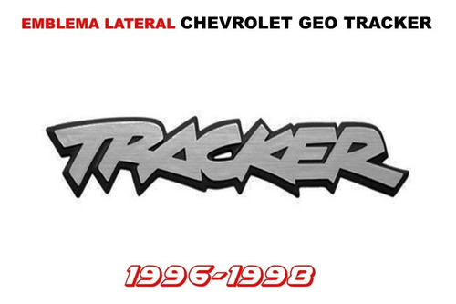 Emblema Lateral Izquierdo Chevrolet Tracker 1996-1998 Foto 2