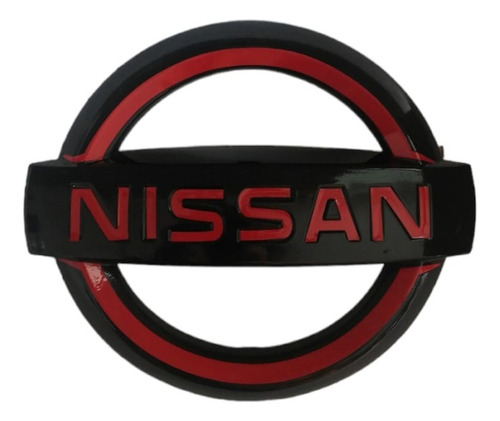 Emblema Parrilla Nissan Versa 15-19 Vdrive 20-23 Negro-rojo Foto 4
