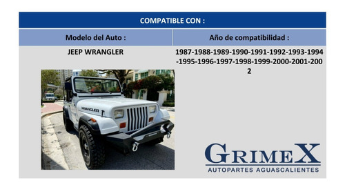 Par Espejo Jeep Wrangler 1987-88-1993-1994-1995 S/cont Negro Foto 4