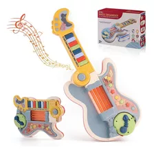 Guitarra Eléctrica Con Piano, Juguete Didáctico, Para Niños