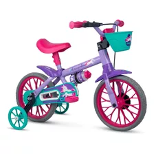 Bicicleta Infantil Aro 12 Meninas Rodinhas Cecizinha Caloi