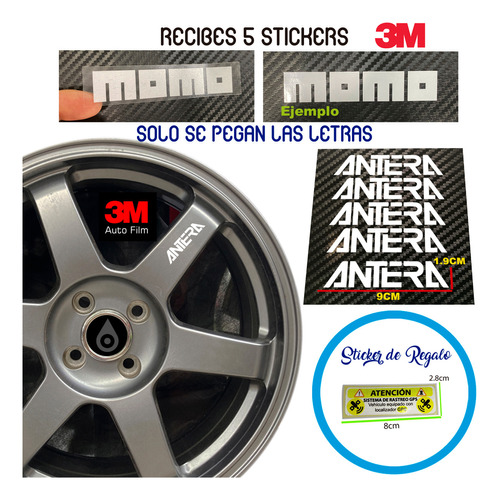 Stickers Calcomanias Para Rines Varias Marcas 5 Stickers Foto 4