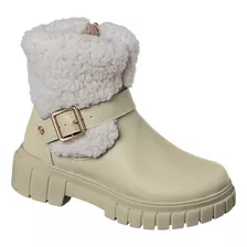 Bota Infantil Feminina Ortopé Glam Boot Lã Nude