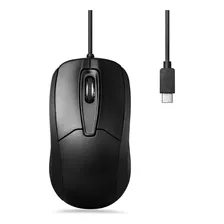 Mouse Perixx Con Cable Tipo C/negro