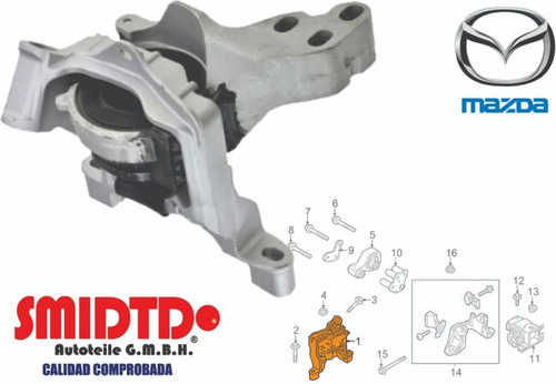 Soporte Motor Derecho Hidraulico Mazda 6 2.5l 14-19 Foto 2