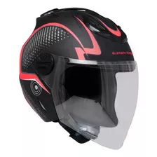 Casco Para Moto Talla L Certificado Bluetooth Rojo Ca1 Vento