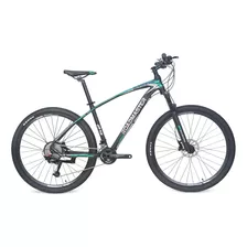 Bicicleta Roadmaster Runner F Hidráulico Suspe Aire 2x11 Vel Color Negro/verde Tamaño Del Marco M 18