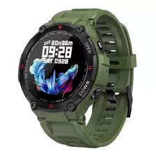 Smartwatch Lemfo K22 1.28 Caja Verde Y Negra, Malla Verde De Silicona