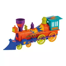 Trem Locomotiva Comitiva Máquinas Gulliver Infantil