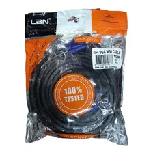 Cable Vga Macho A Macho 10 Mts Doble Filtro 15 Pines Calidad