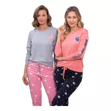 Pijama Manga Larga Modal Constelación Bianca Secreta 24502