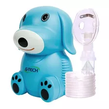 Inalador Nebulizador Nebdog Infantil Azul Para Bebes