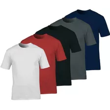 Kit 5 Camisetas Masculina Camisa Básica Malha Fria Oferta