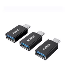 Pack 3 Adaptadores Aukey Usb A 3.0 A Usb-c Para Macbook