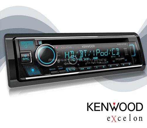 Autoestereo Kenwood Excelon Kdc-x705 Cd Bluetooth Hd Radio  Foto 3