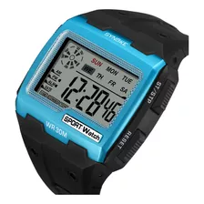 Reloj Electrónico Deportivo De Pantalla Cuadrada Para Hombre