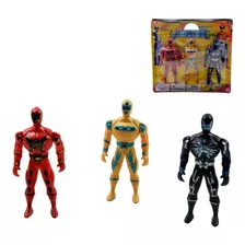 Bonecos Heróis Infantil Super Fighter 3 Peças Power Rangers