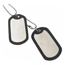 Colar Corrente Masculina Militar Dog Tag Exercio