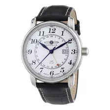 Reloj Hombre Zeppelin 764215 Cuarzo 40mm Pulso Negro En