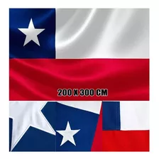 Bandera Chilena, Bandera Nacional Tela 200x300 Cm, Oferta!