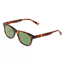 Anteojos De Sol Hawkers Lifestyle N°35 One Size, Diseño Green Con Marco De Acetato De Celulosa Color Habana, Lente Verde Botella De Copoliéster Tr18 Clásica, Varilla Habana De Acetato De Celulosa