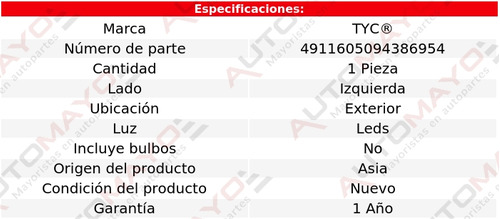 Una Calavera Exterior Izquierda Leds Tyc Outlander 2016-2018 Foto 2