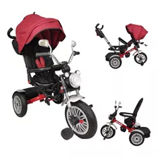 Triciclo Para Niños 8en1 Con Asiento Giratorio Y Reclinable