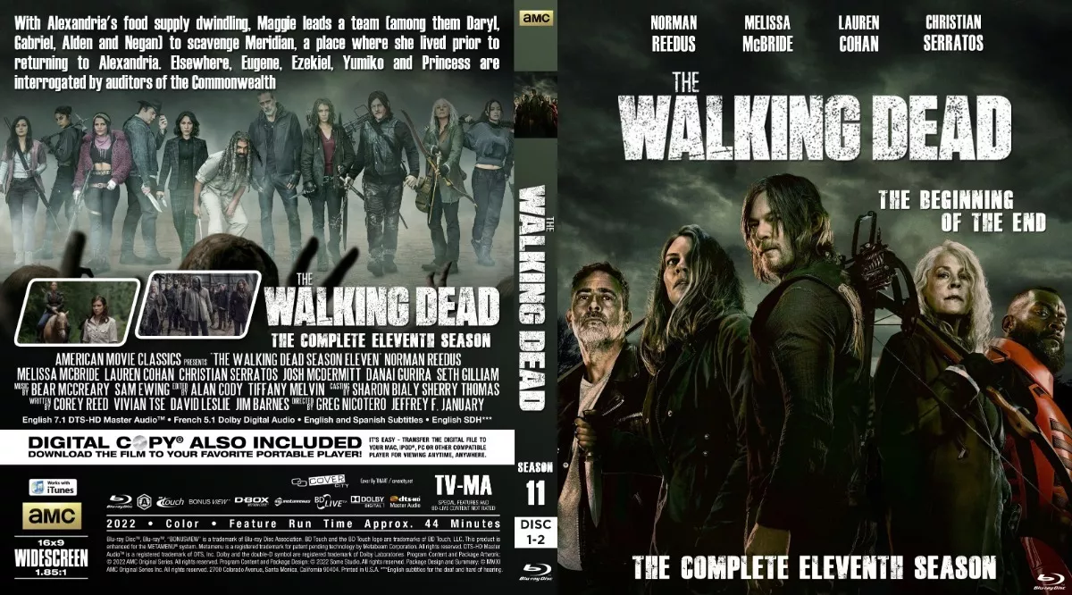 The Walking Dead Season 11 En Bluray. 4 Discos. Ing/esp. Lat