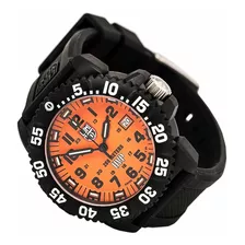 Relógio Luminox 3059.set Scott Cassell Navy Seal Cor Da Correia Preto Cor Do Bisel Preto Cor Do Fundo Laranja