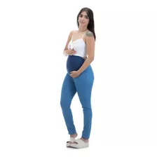 Calça De Grávida Jeans Com Elástico Gestante Top Barata