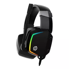 Headset Gamer Hp H320 - Com Controle De Volume - Led Cor Preto