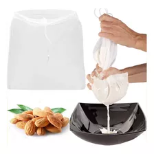 3 Bolsas Malla Fina Filtrar Colar Leche Vegetal Vegana Nuez