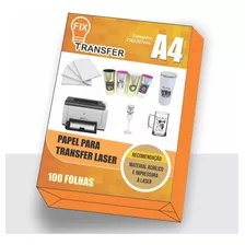 Papel Tranfer Laser 1000 Folhas A4 10 Pacotes Com 100 Folhas