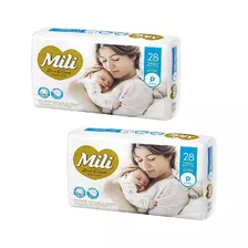 56 Fraldas Tamanho ( P ) Mili Love&care Jumbo