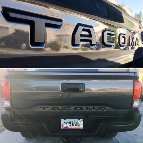 Emblema Tacoma Para Batea / Puerta Trasera / Letras 3d Foto 3