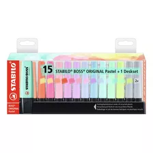 Resaltador Stabilo Boss Pastel Deskset X 15 Surtidos