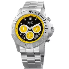 Relógio Everlast Caixa E Pulseira Aço Masculino E46315