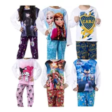 Pijama Conjunto Para Niñas Niños Pantalon Remera Stitch Invi