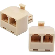 Adaptador En T Recto Pa 6posiciones/6conductores Rj11 Rj12