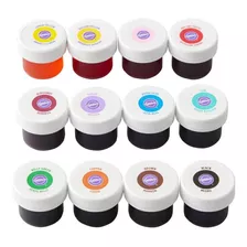 12 Colorantes Alimentarios En Gel Wilton Para Glaseado Icing