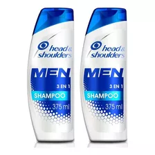  Shampoo Head & Shoulders Men 3 En 1 Control Caspa 2 Unidades